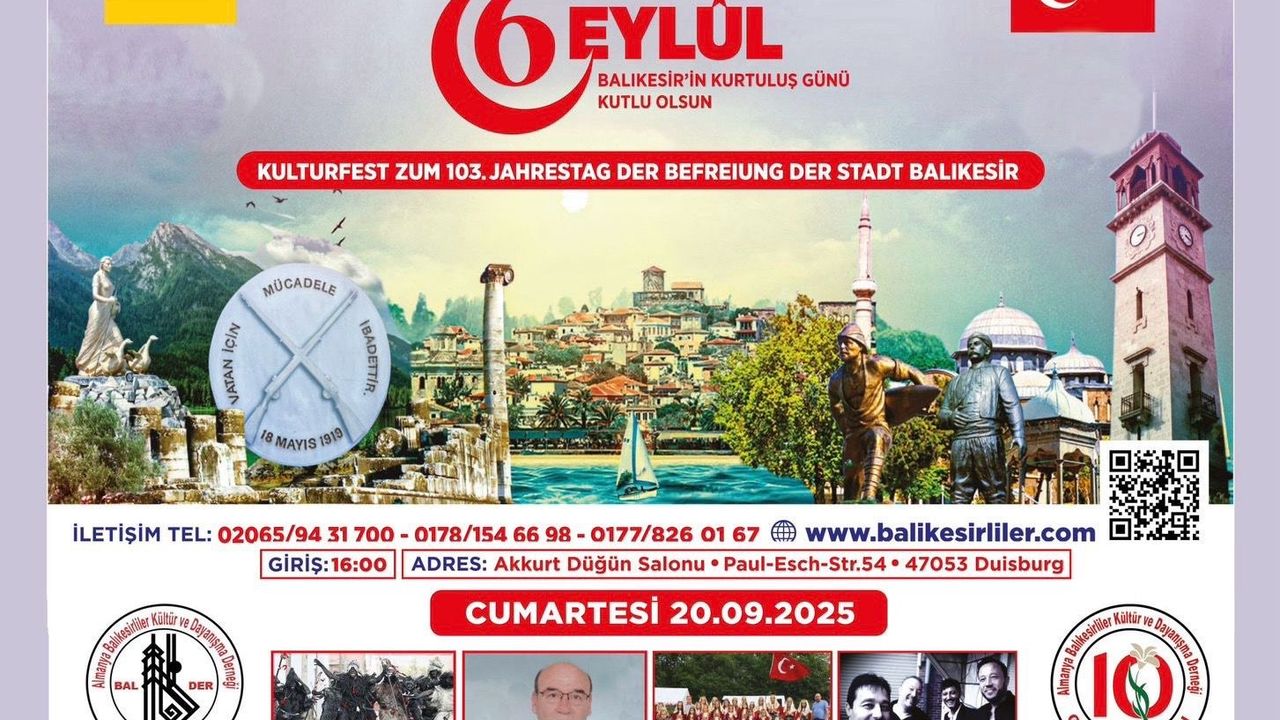 Balıkesirliler Duisburg’da 103. Kurtuluş Yılını Kutlayacak