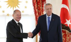 Cumhurbaşkanı Erdoğan ve Almanya Başbakanı Scholz, Dolmabahçe’de bir araya geldi