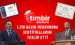 TİMBİR Akademi, 1.216 basın mensubuna sertifikalarını teslim etti