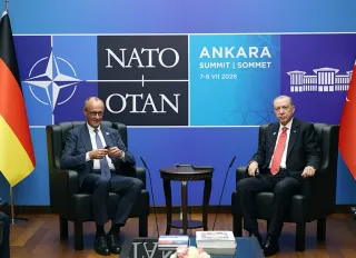 Cumhurbaşkanı Erdoğan, Almanya Başbakanı Merz ile görüştü