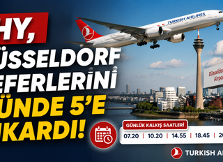 THY, Düsseldorf–İstanbul Seferlerini Günde 5’e Çıkardı