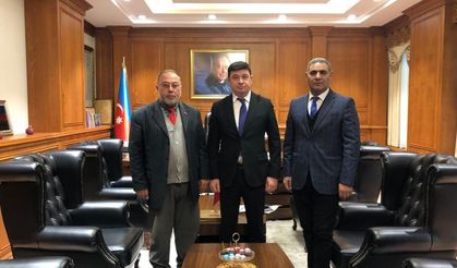 BHA ve TİMBİR Kars Temsilcisi Daşdelen, Kars Başkonsolosu Aliyev'i ziyaret etti