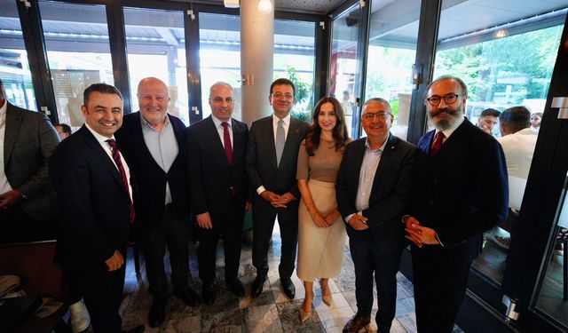 İBB Başkanı İmamoğlu, ATİAD ATİAD Ev Sahipliğinde Türk İş İnsanları ile Düsseldorf'ta Buluştu