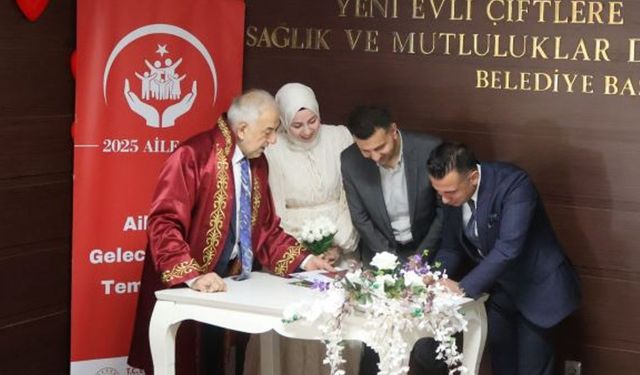 Erzurum'da Aile Yılı'na özel nikah