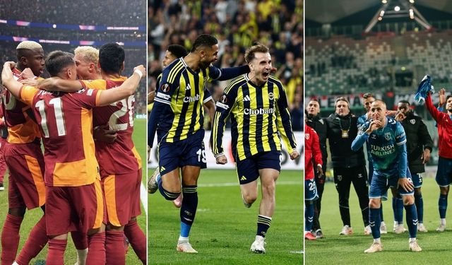 Avrupa'da tarihi zafer haftası: Temsilcilerimiz 3'te 3 yaptı