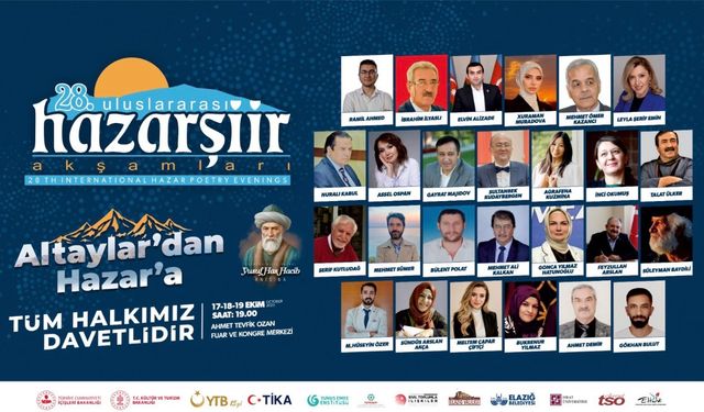 28. ULUSLARARASI HAZAR ŞİİR AKŞAMLARI BAŞLIYOR