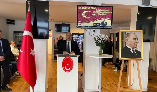 TÜRKİYE CUMHURİYETİ ESSEN BAŞKONSOLOSLUĞU’NDA ATATÜRK, VEFATININ 87. YILDÖNÜMÜNDE ANILDI