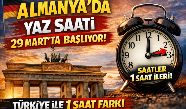 Almanya’da Yaz Saati Uygulaması 29 Mart’ta Başlıyor