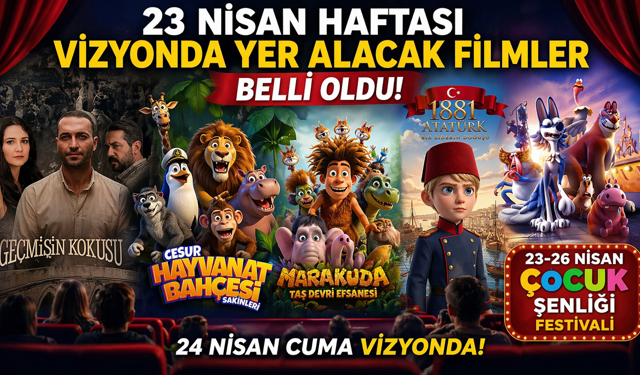 23 Nisan Haftasında Sinema Salonları Şenleniyor: Yeni Filmler ve Çocuk Festivali Aynı Anda Vizyonda