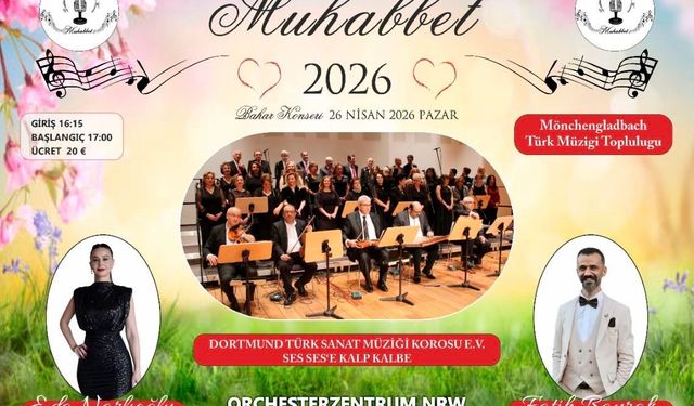 Eda Narlıoğlu Dortmund’da Sahne Alacak: “Muhabbet Korusu 2026” Bahar Konseri Büyük İlgi Bekliyor