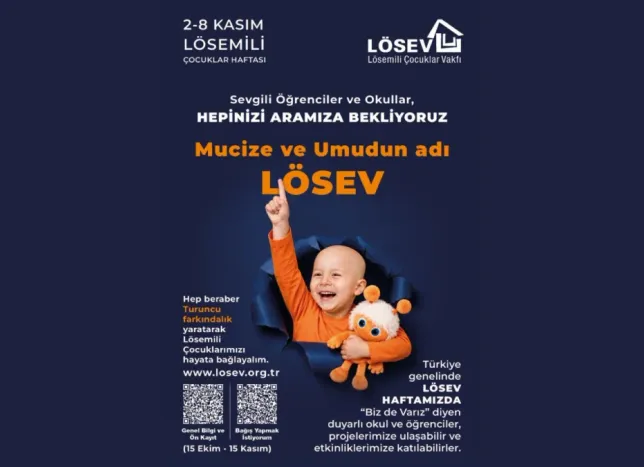 2-8 Kasım Lösemili Çocuklar Haftası başlıyor: LÖSEV'den turuncu farkındalık hareketi