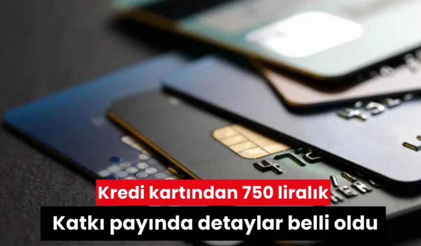 Kredi kartından alınacak 750 liralık katkı payının detayları belli oldu!