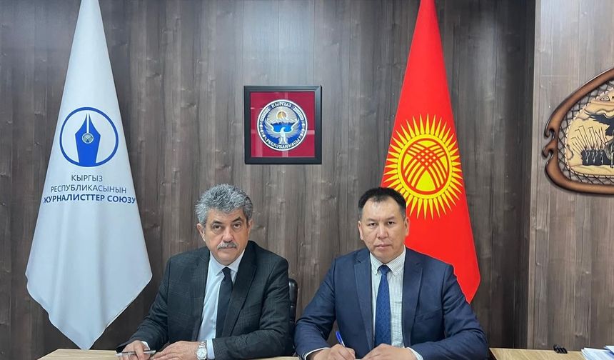 Türk Dünyası Gazeteciler Federasyonu ile Kırgızistan Gazeteciler Birliği arasında iş birliği protokolü imzalandı