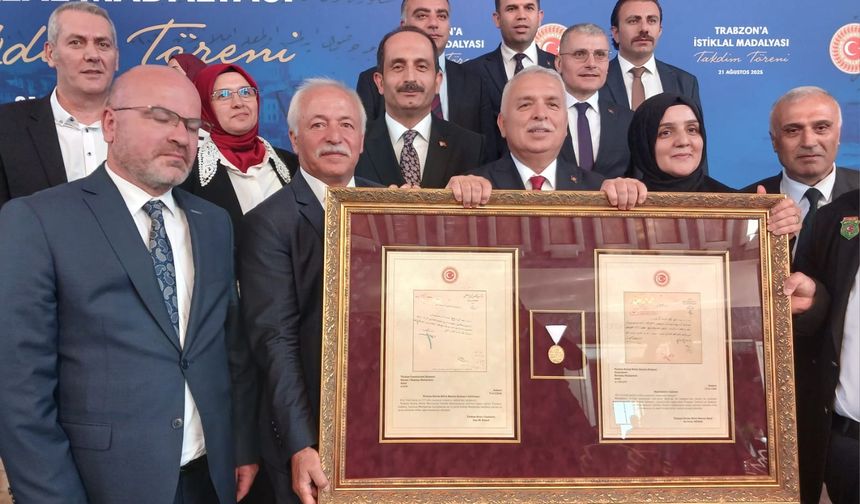 Tarihi Vefa Borcu Ödendi: Trabzon, 101 Yıl Sonra İstiklal Madalyası’na Kavuştu