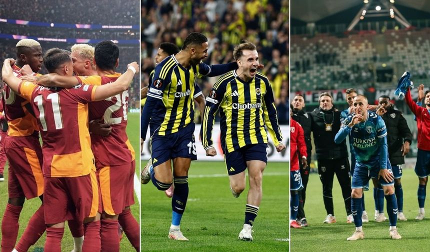 Avrupa'da tarihi zafer haftası: Temsilcilerimiz 3'te 3 yaptı