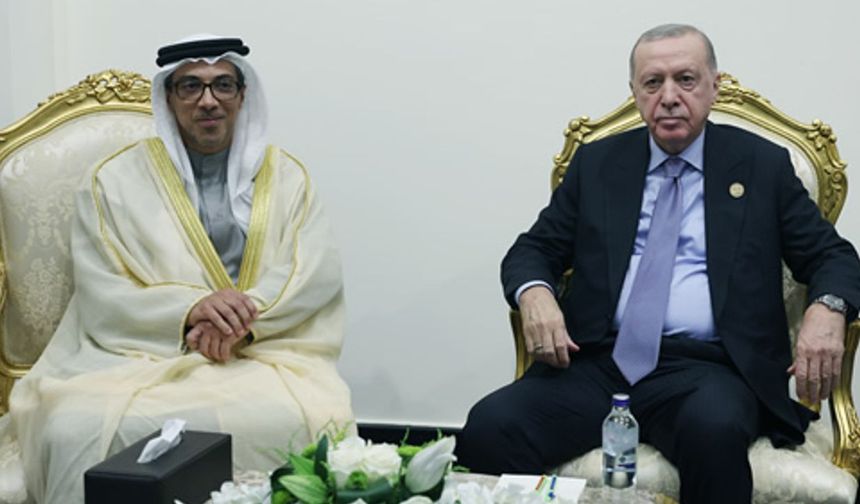 Cumhurbaşkanı Erdoğan, Gazze zirvesine katılmak üzere Mısır'da