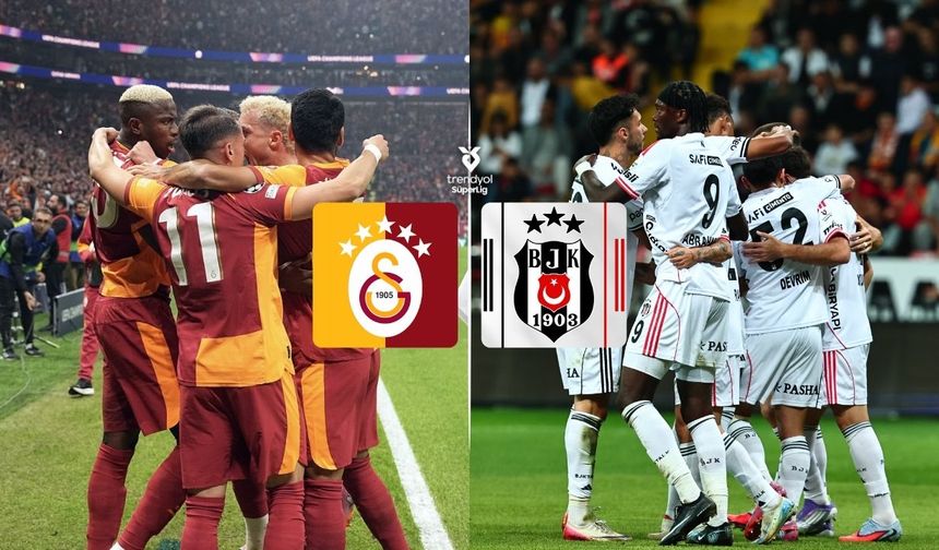 Süper Lig'de derbi ateşi: Galatasaray, Beşiktaş'ı ağırlıyor
