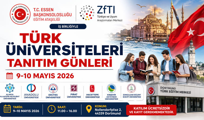 Türkiye’deki Yükseköğretim Olanakları Dortmund’da Tanıtılacak