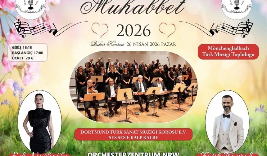 Eda Narlıoğlu Dortmund’da Sahne Alacak: “Muhabbet Korusu 2026” Bahar Konseri Büyük İlgi Bekliyor