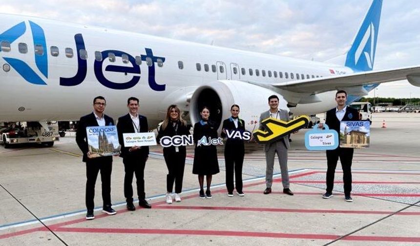 AJet, Köln/Bonn'dan Sivas'a direkt uçuşlara başladı