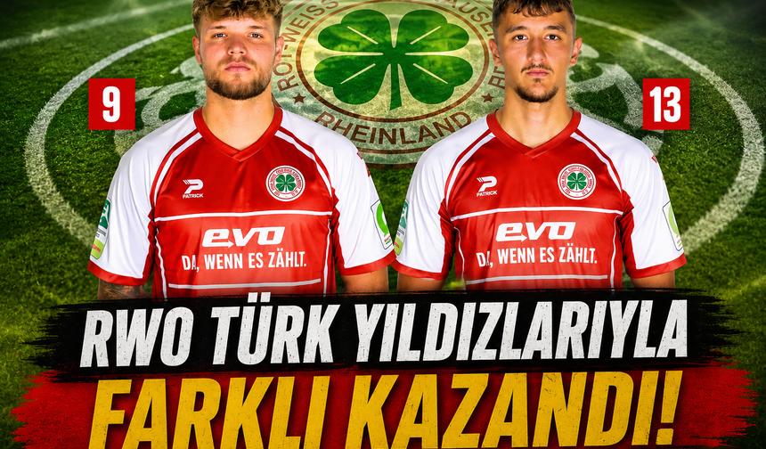 RWO, Türk Oyuncularının Golleriyle Bergisch Gladbach’ı 4-0 Mağlup Etti