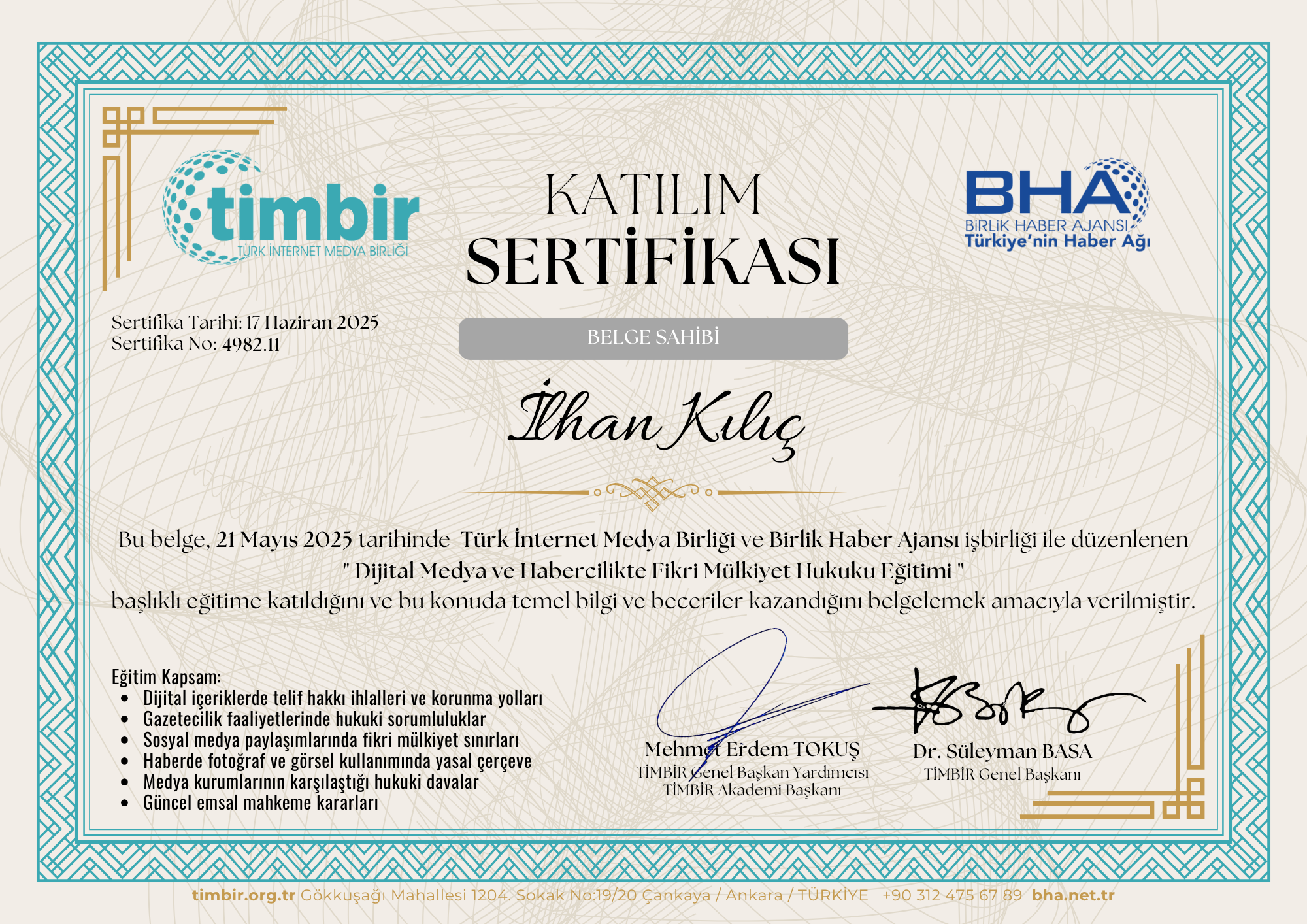T İ M B İ R Fikri Mülkiyet56