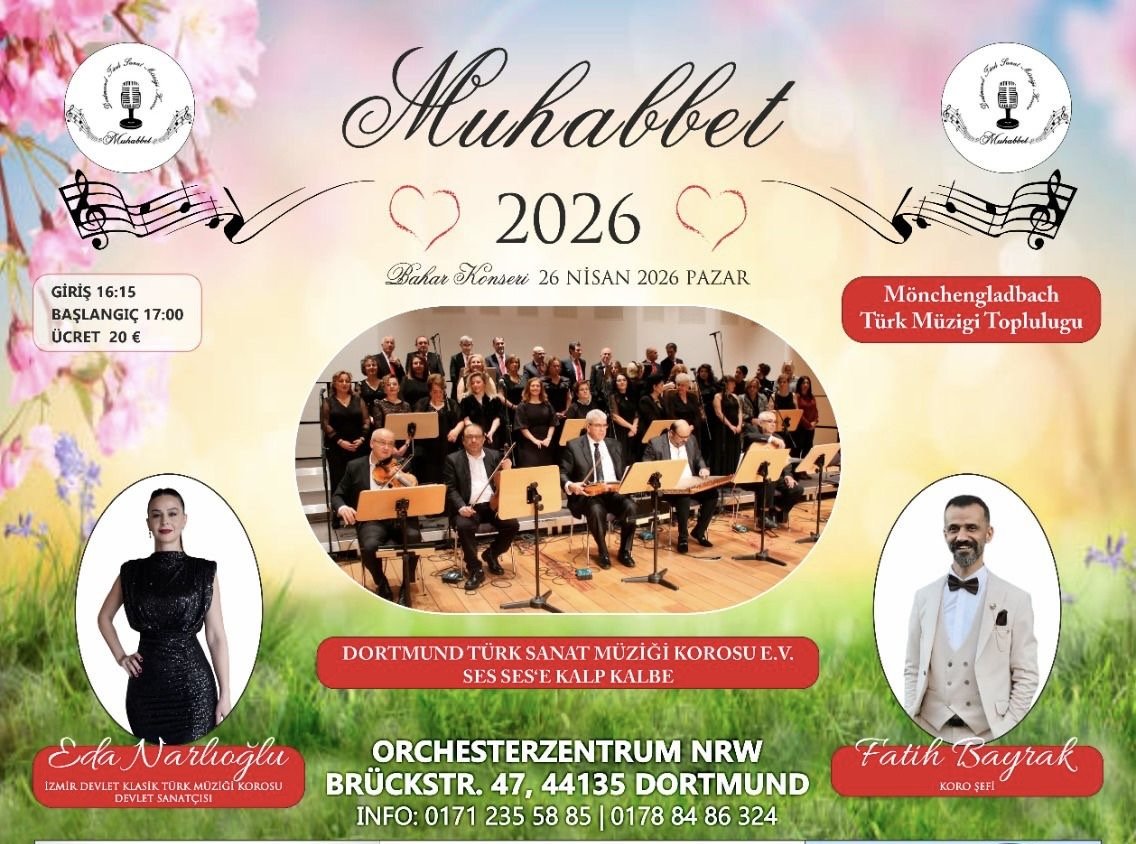 Eda Narlıoğlu Dortmund’da Sahne Alacak: “Muhabbet Korusu 2026” Bahar Konseri Büyük İlgi Bekliyor