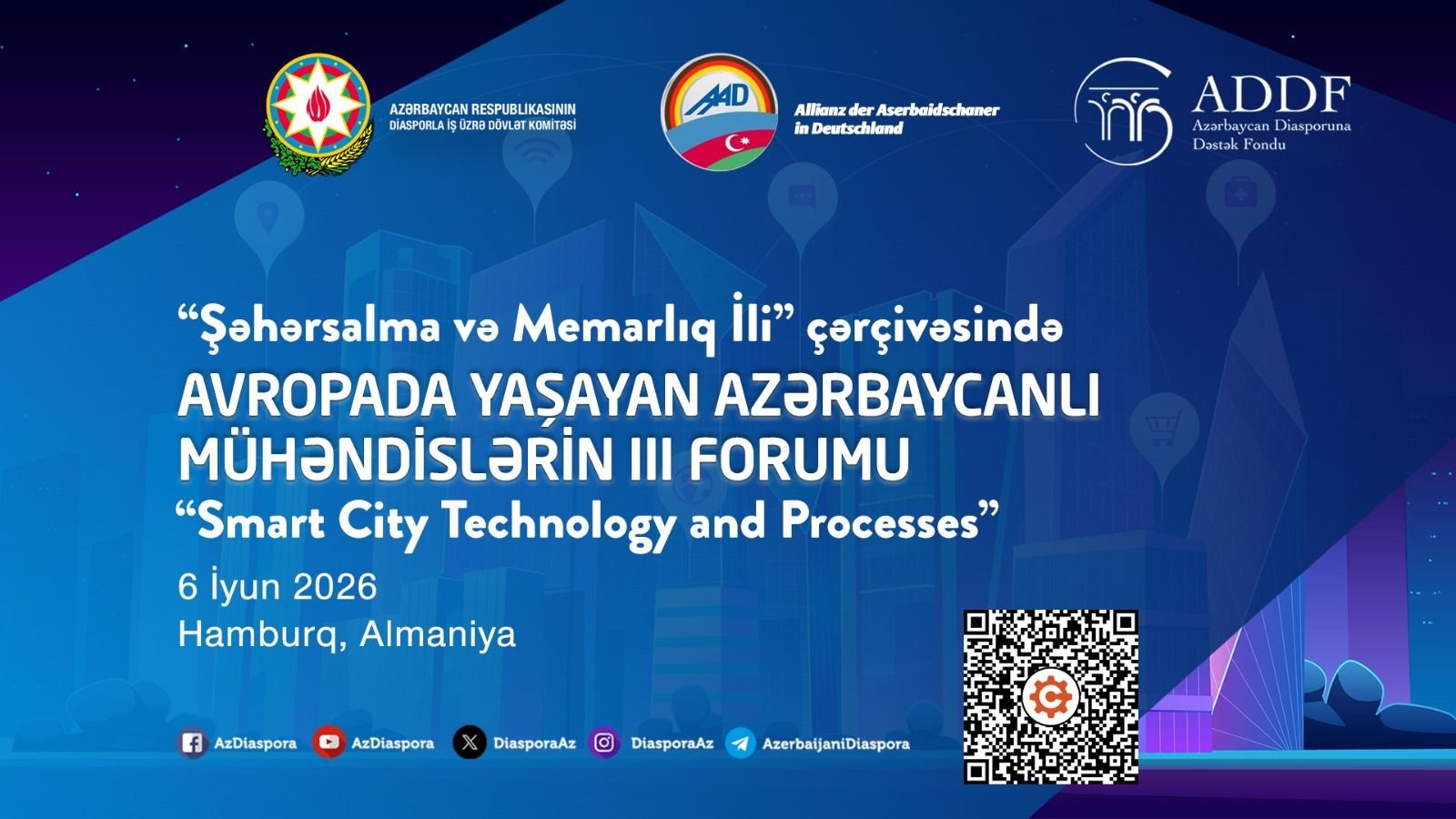 Avrupa’da Yaşayan Azerbaycanlı Mühendislerin III Forumu Hamburg’da Düzenlenecek