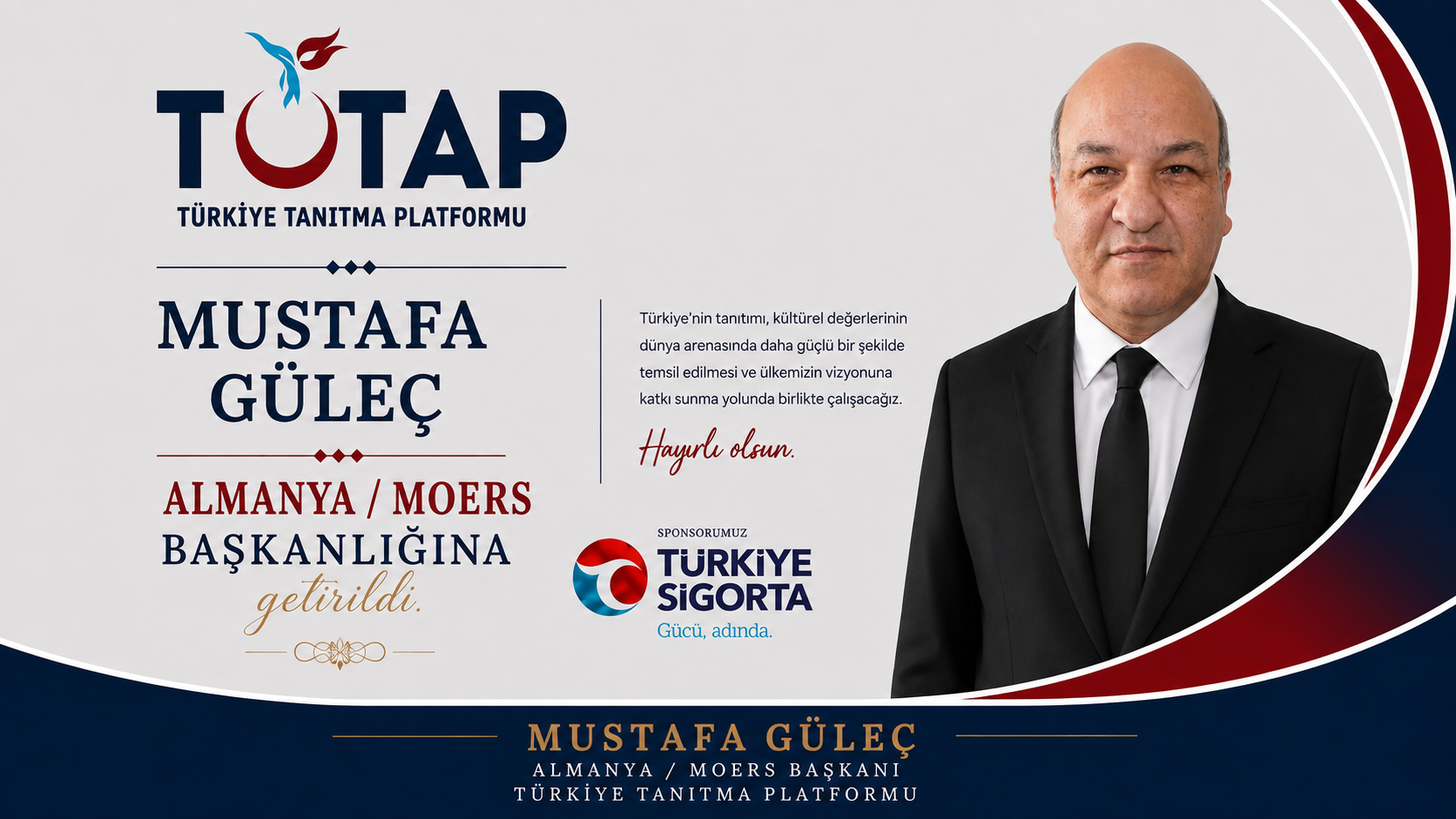 TUTAP Moers Başkanlığına Gazeteci Mustafa Güleç Atandı