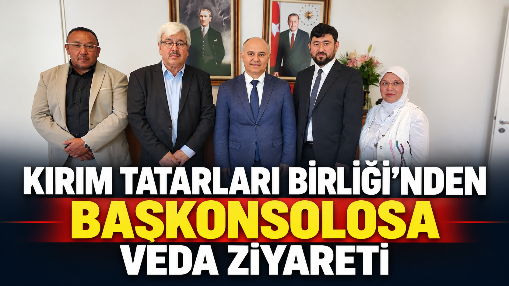 Almanya Kırım Tatarları Birliği’nden Başkonsolos Taylan Özgür Aydın’a Veda Ziyareti