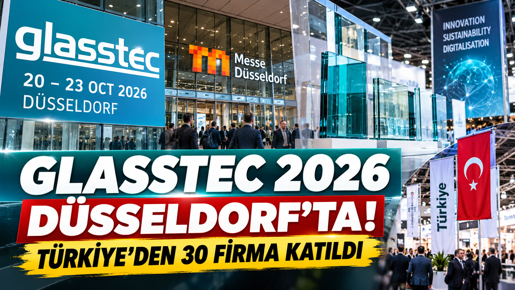 glasstec 2026 Düsseldorf’ta Düzenlendi: Cam Sektöründe Yapay Zekâ ve Karbonsuzlaşma Öne Çıktı